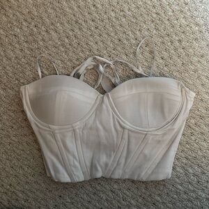 Princess Polly Endless Love White Corset Top